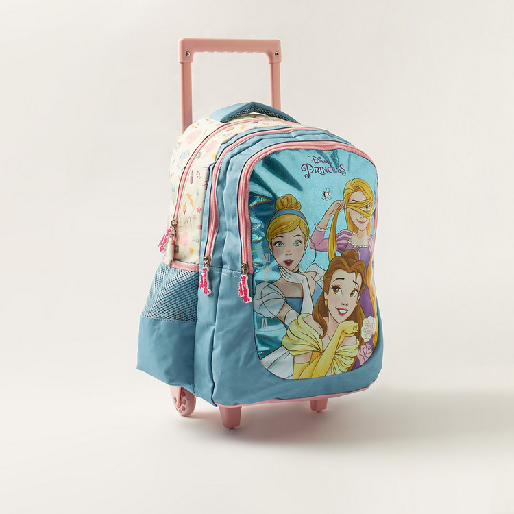 Disney Princess Print 16-inch Trolley Backpack with Retractable Handle