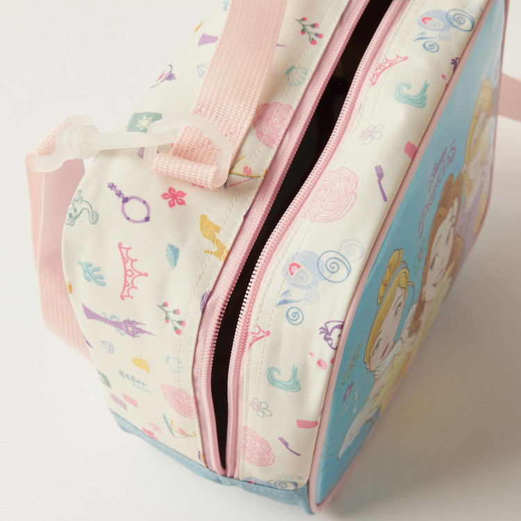 Disney Princess Print Lunch Bag with Adjustable Strap