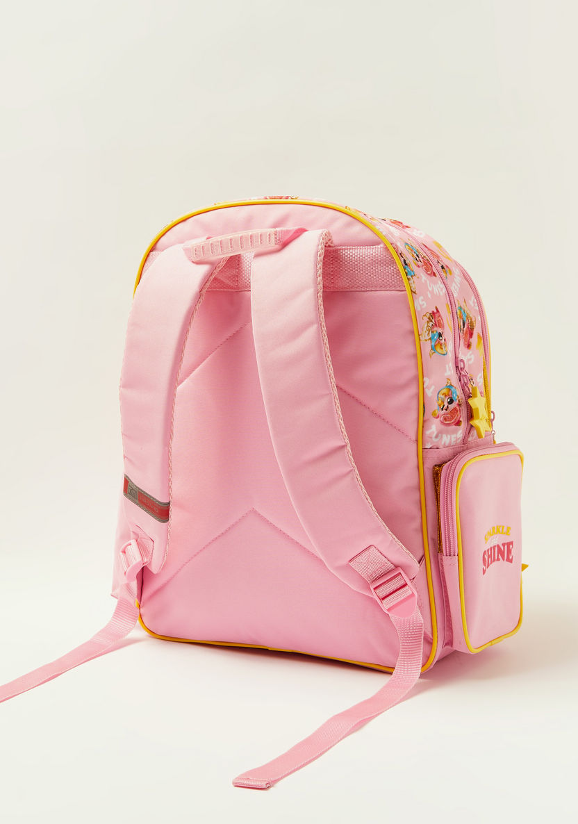 First Kid Rainbocorns Glitter Print 14-inch Backpack with Zip Closure-Backpacks-image-3