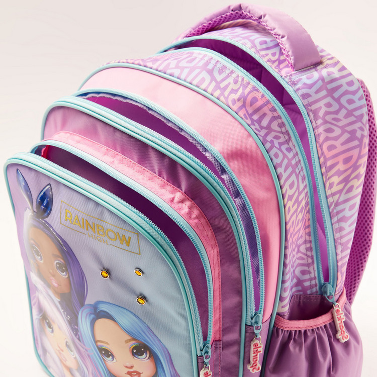 Rainbow High Doll Print 16-inch Backpack with Shoulder Straps
