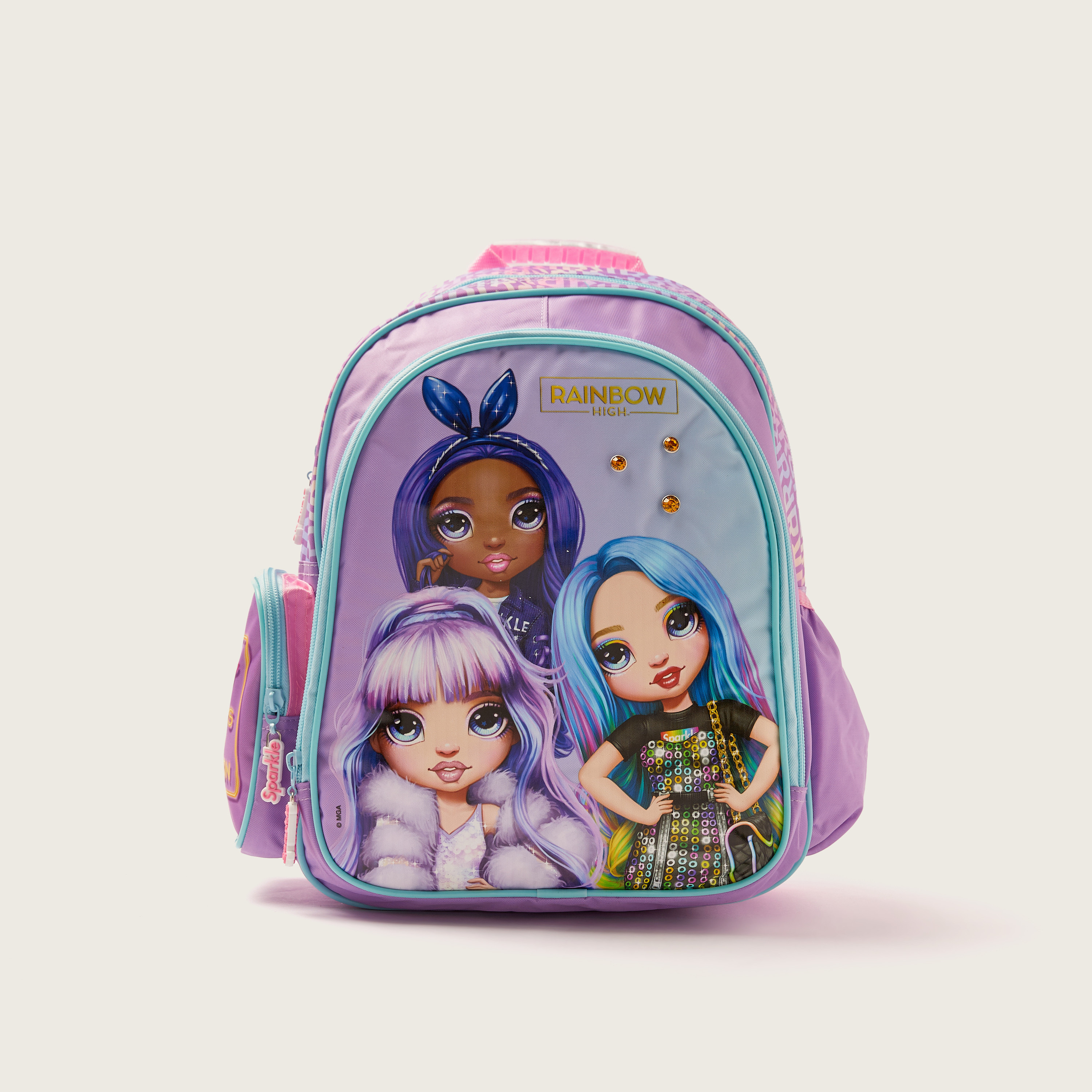 Rainbow High Printed Backpack with Adjustable Shoulder Straps - 14 inches-school-bagsandbackpacks-backpacks-image-1