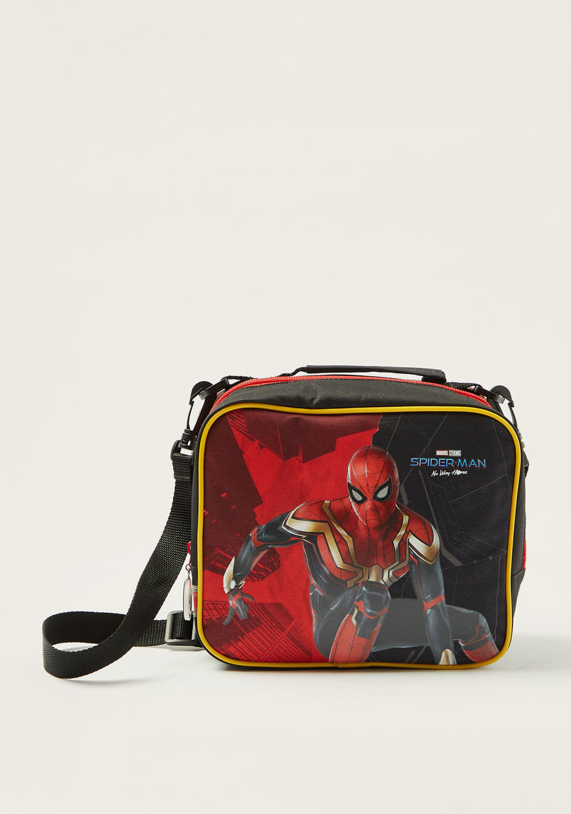 First Kid Spider-Man Print 16-inch Lunch Bag with Detachable Strap-Lunch Bags-image-0