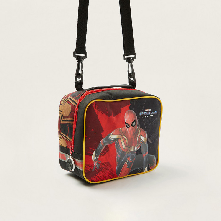 First Kid Spider-Man Print 16-inch Lunch Bag with Detachable Strap