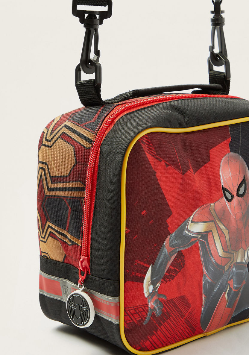 First Kid Spider-Man Print 16-inch Lunch Bag with Detachable Strap-Lunch Bags-image-3