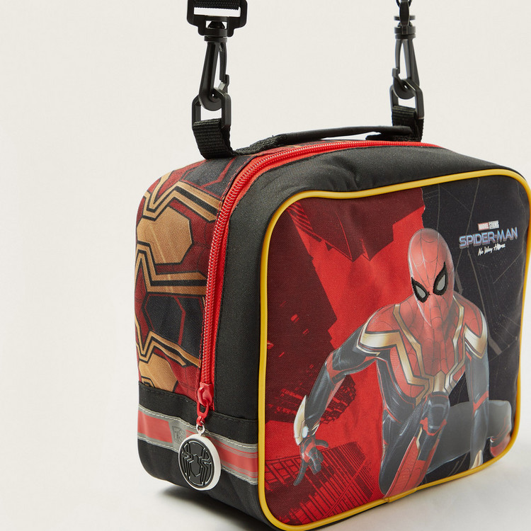 First Kid Spider-Man Print 16-inch Lunch Bag with Detachable Strap