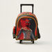 First Kid Spider-Man Print Trolley Backpack with Retractable Handle - 16 inches-Trolleys-thumbnail-0
