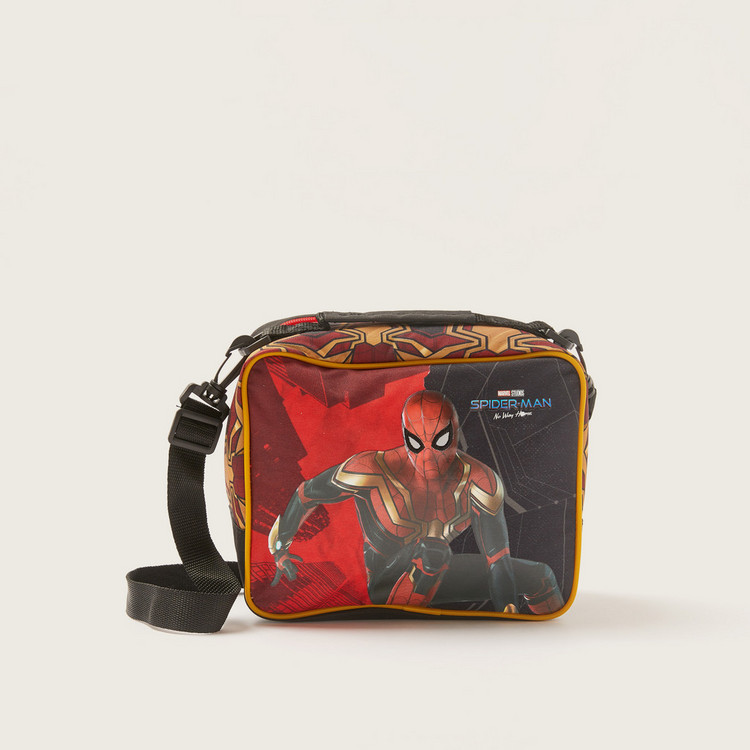 First Kid Spider-Man Print Lunch Bag with Adjustable Strap