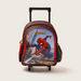 First Kid Spiderman Print Trolley Bag with Retractable Handle - 16 inches-Trolleys-thumbnail-0