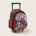 First Kid Spiderman Print Trolley Bag with Retractable Handle - 16 inches-Trolleys-thumbnail-1