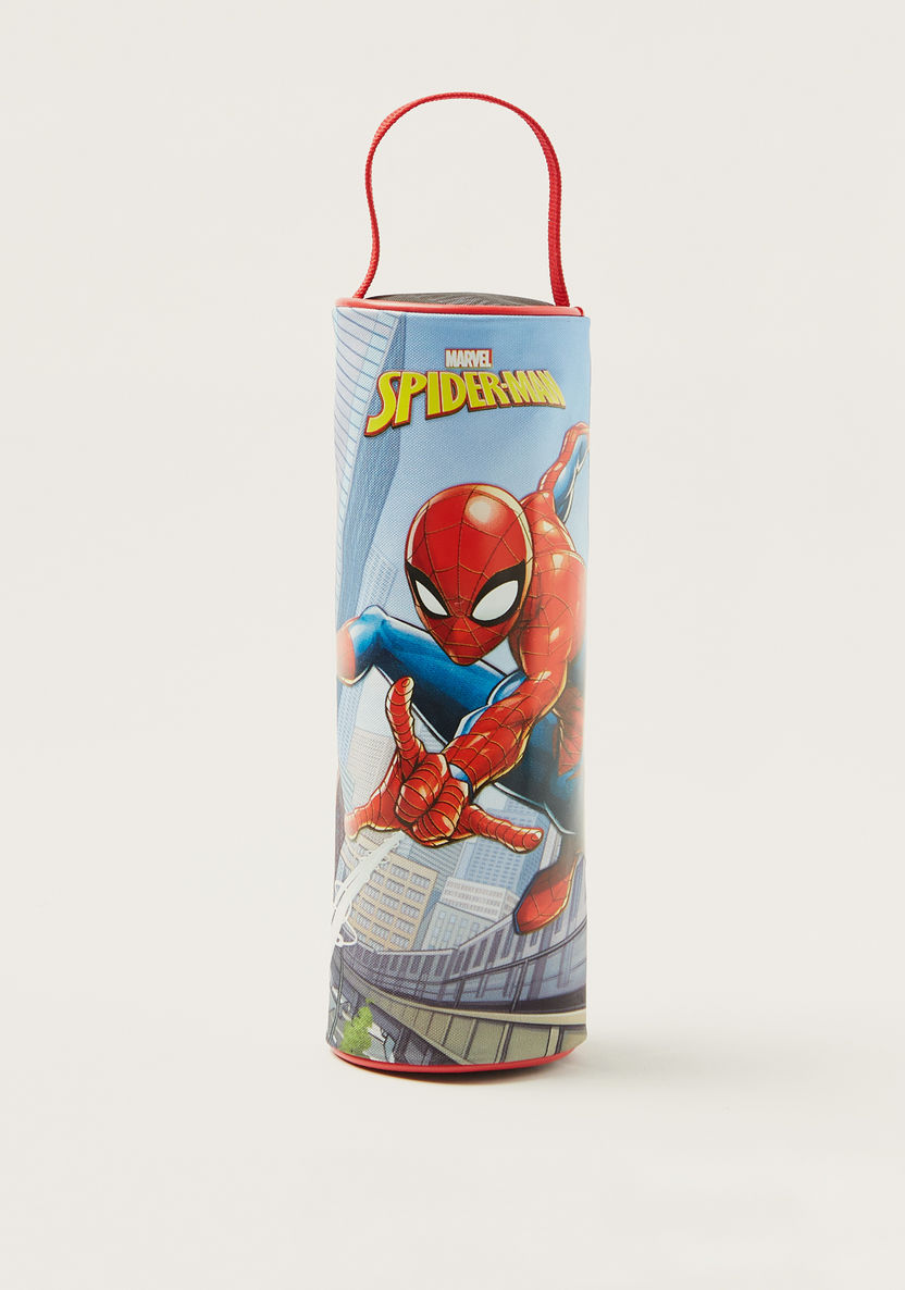 First Kid Spider-Man Print Pencil Case with Zip Closure-Pencil Cases-image-0