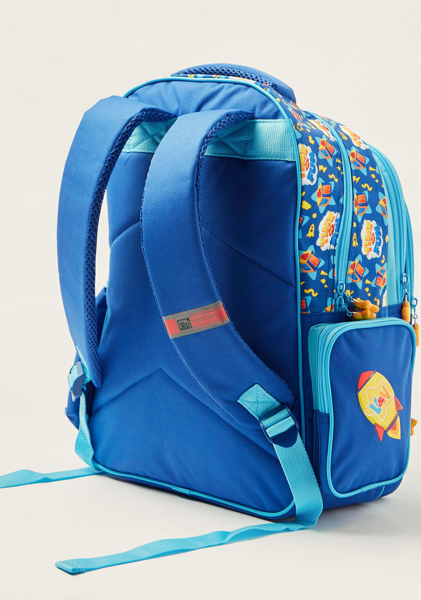 Vlad & Nikki Print 16-inch Backpack with Adjustable Shoulder Straps-Backpacks-image-3