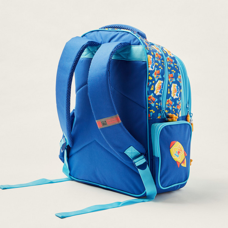 Vlad & Nikki Print 16-inch Backpack with Adjustable Shoulder Straps