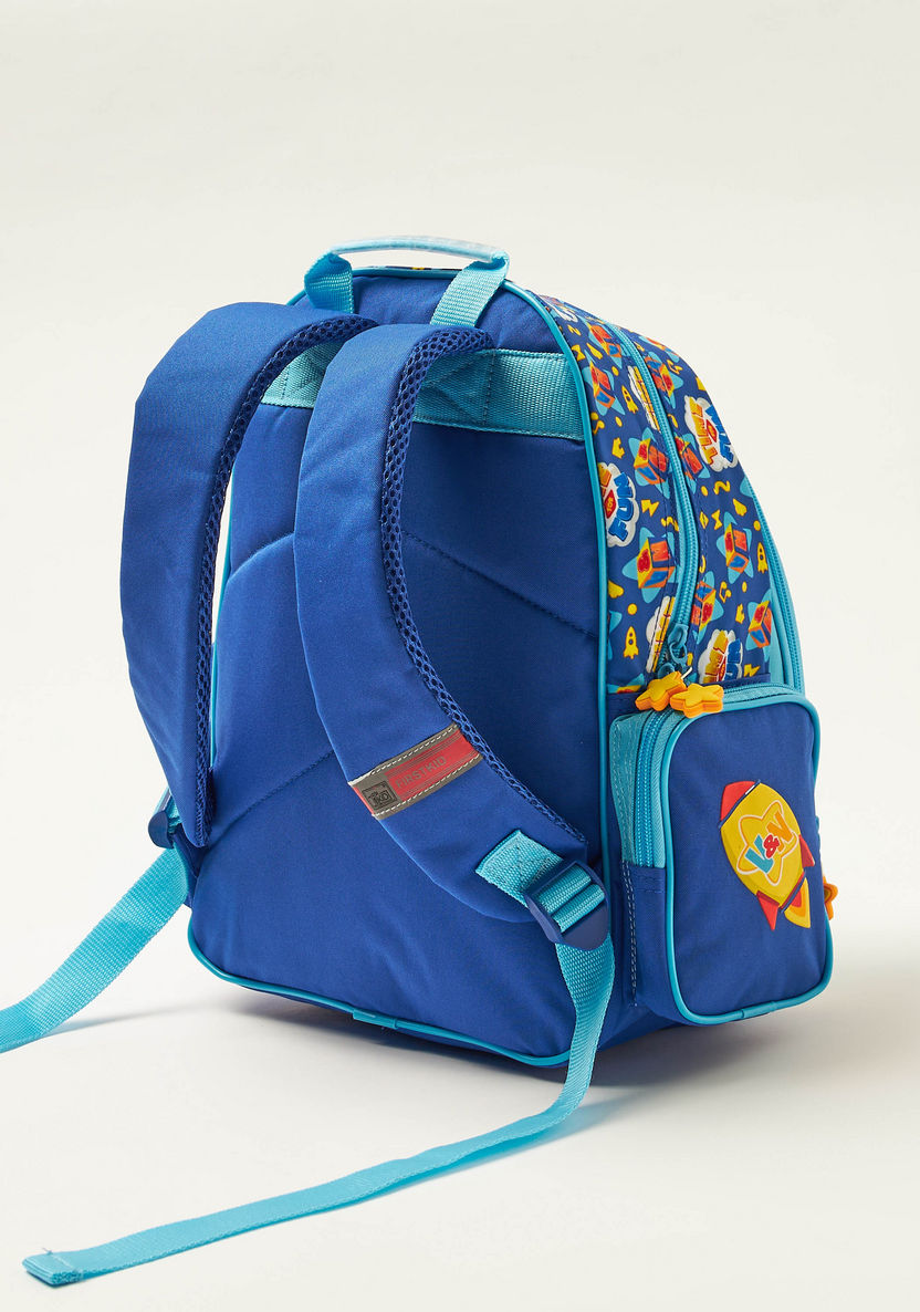 Vlad & Nikki Printed Backpack with Adjustable Shoulder Straps-Backpacks-image-3