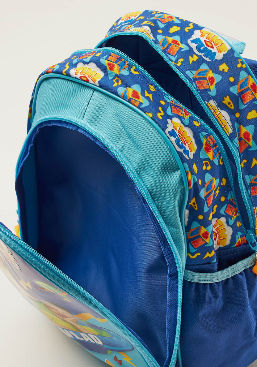 Vlad & Nikki Printed Backpack with Adjustable Shoulder Straps-Backpacks-image-4