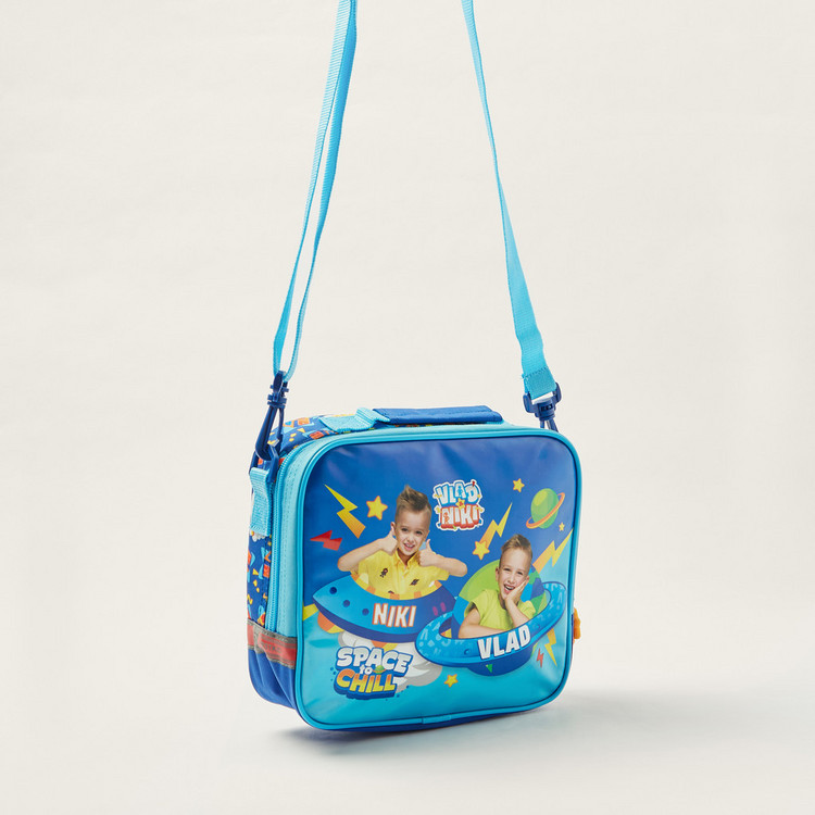 Vlad & Nikki Printed Lunch Bag with Removable Strap