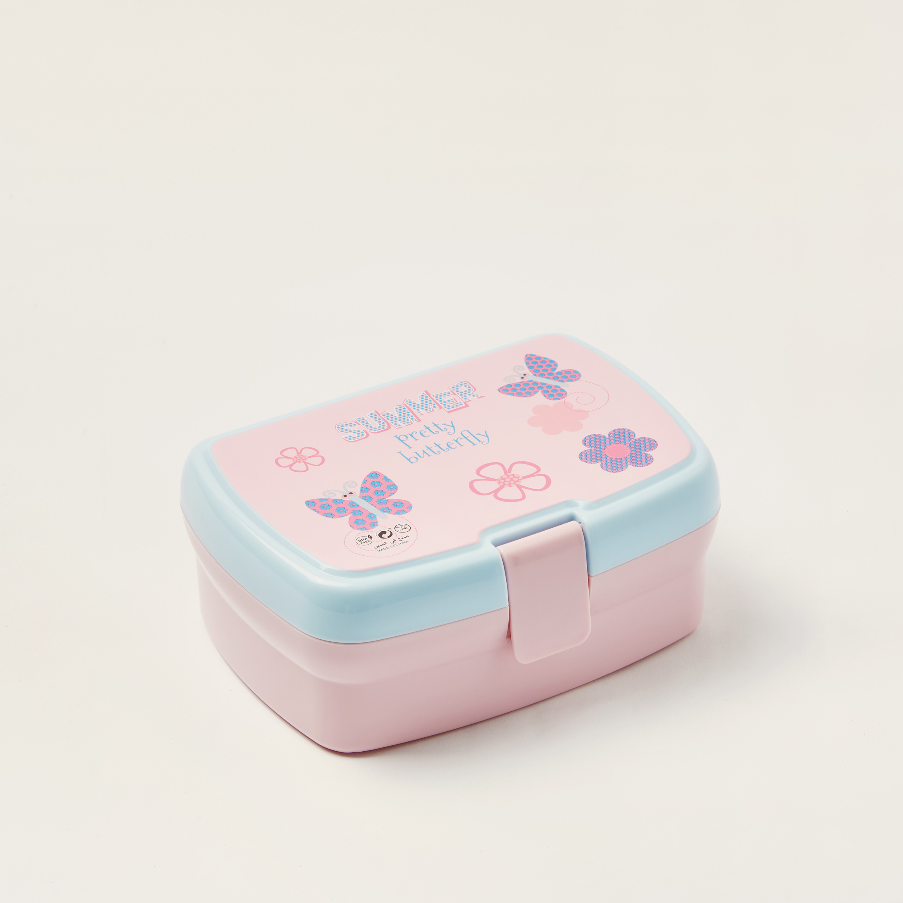 Juniors Butterfly Print Lunch Box with Tray-school-lunchessentials-lunchboxes-image-1