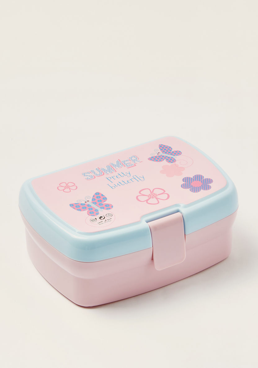 Juniors Butterfly Print Lunch Box with Tray-Lunch Boxes-image-0