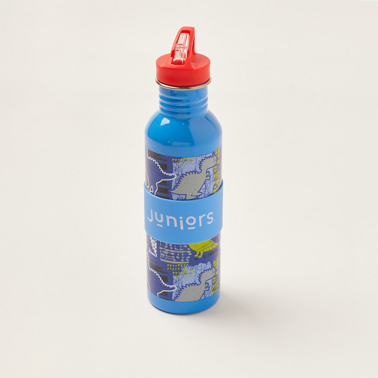 Juniors Dinosaur Print Stainless Steel Water Bottle - 750 ml