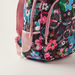 Juniors Floral Print Backpack with Laptop Sleeve and USB Port - 18 inches-Backpacks-thumbnail-2