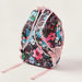 Juniors Floral Print Backpack with Laptop Sleeve and USB Port - 18 inches-Backpacks-thumbnail-3