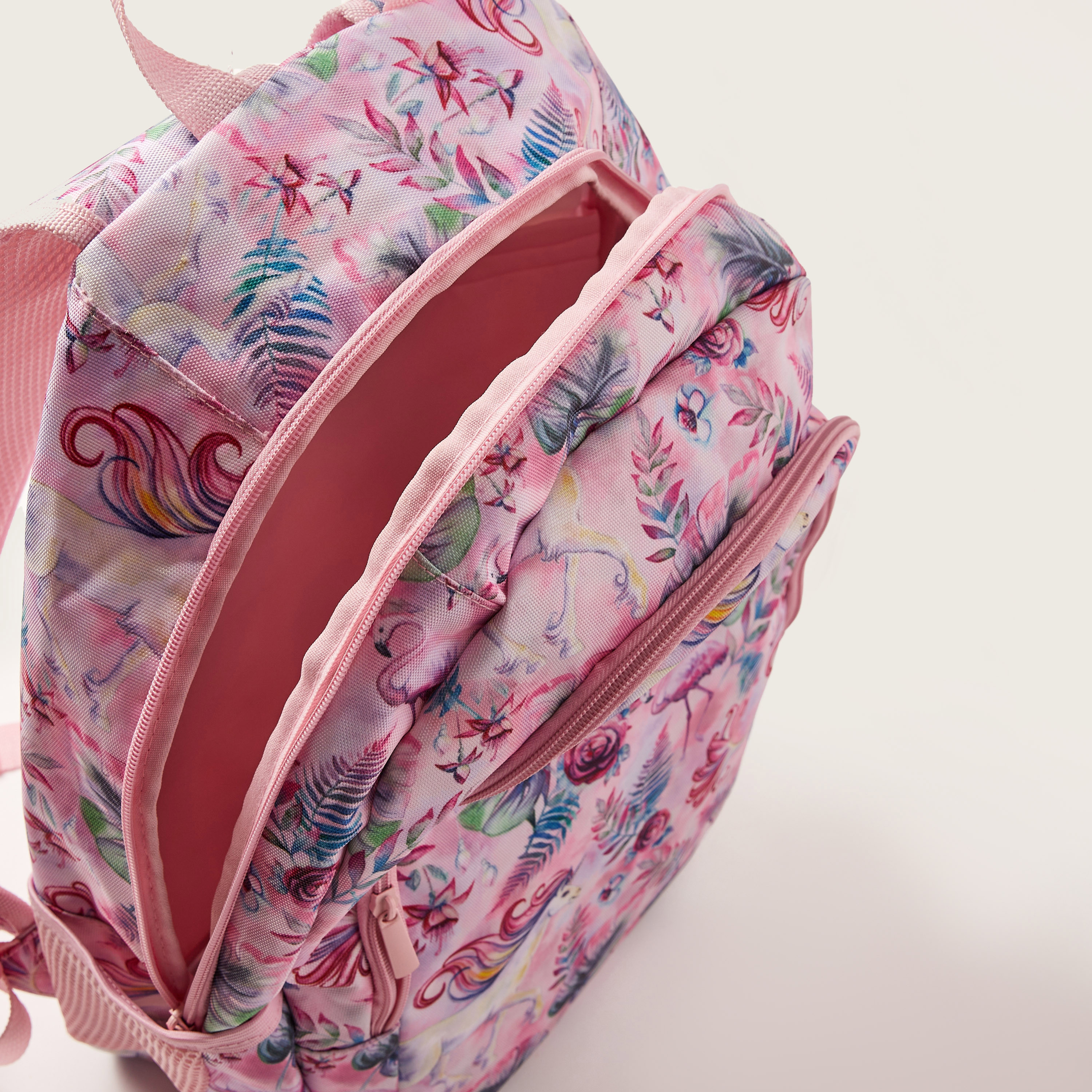 شنطة ظهر مقاس 18 بوصة بطبعات تجريدية وسحاب إغلاق مع مقلمة من جونيورز-school-bagsandbackpacks-backpacks-image-6