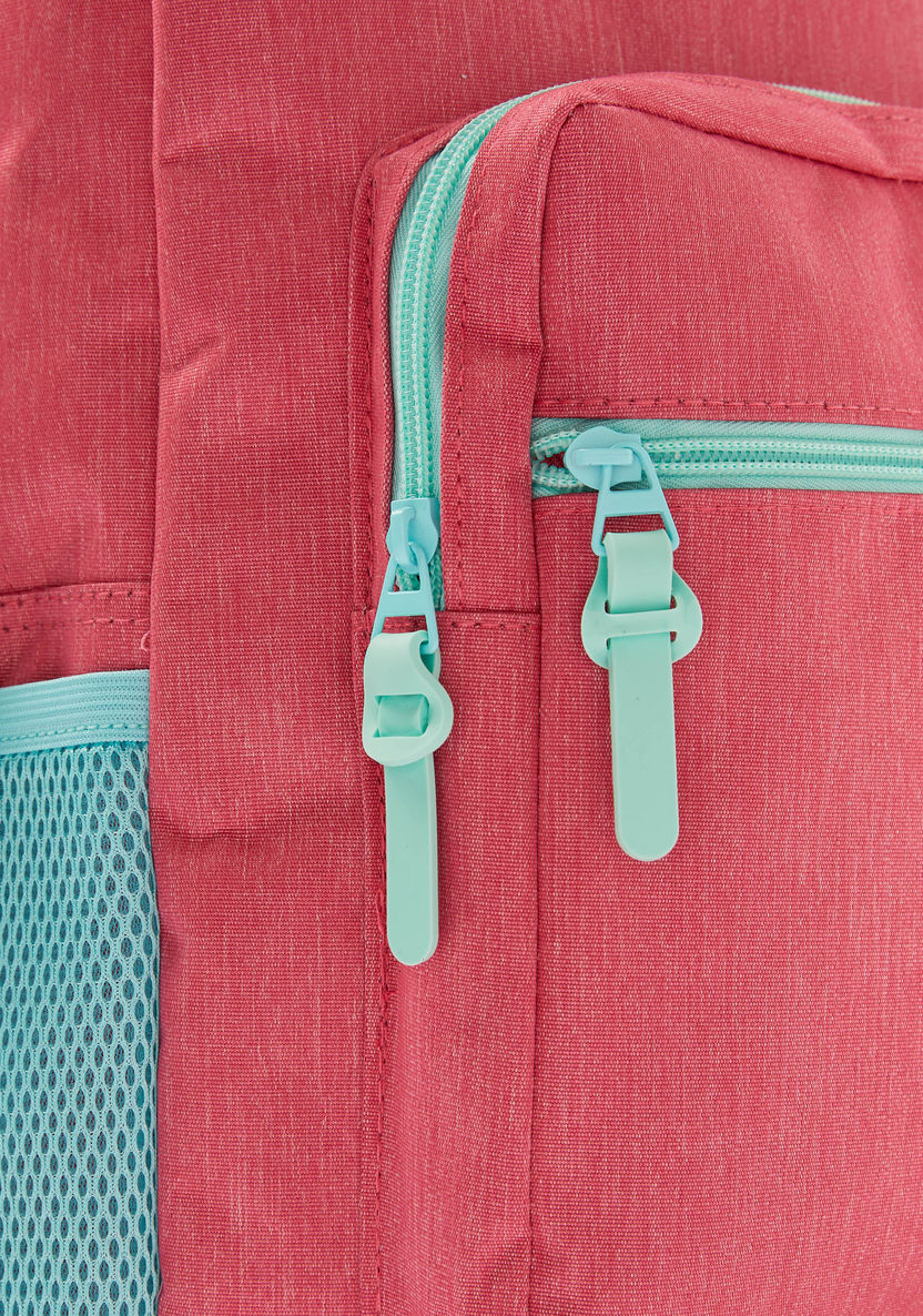 Juniors Solid Backpack with Adjustable Shoulder Straps - 18 inches-Backpacks-image-2