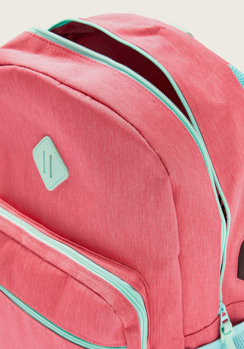 Juniors Solid Backpack with Adjustable Shoulder Straps - 18 inches-Backpacks-image-4