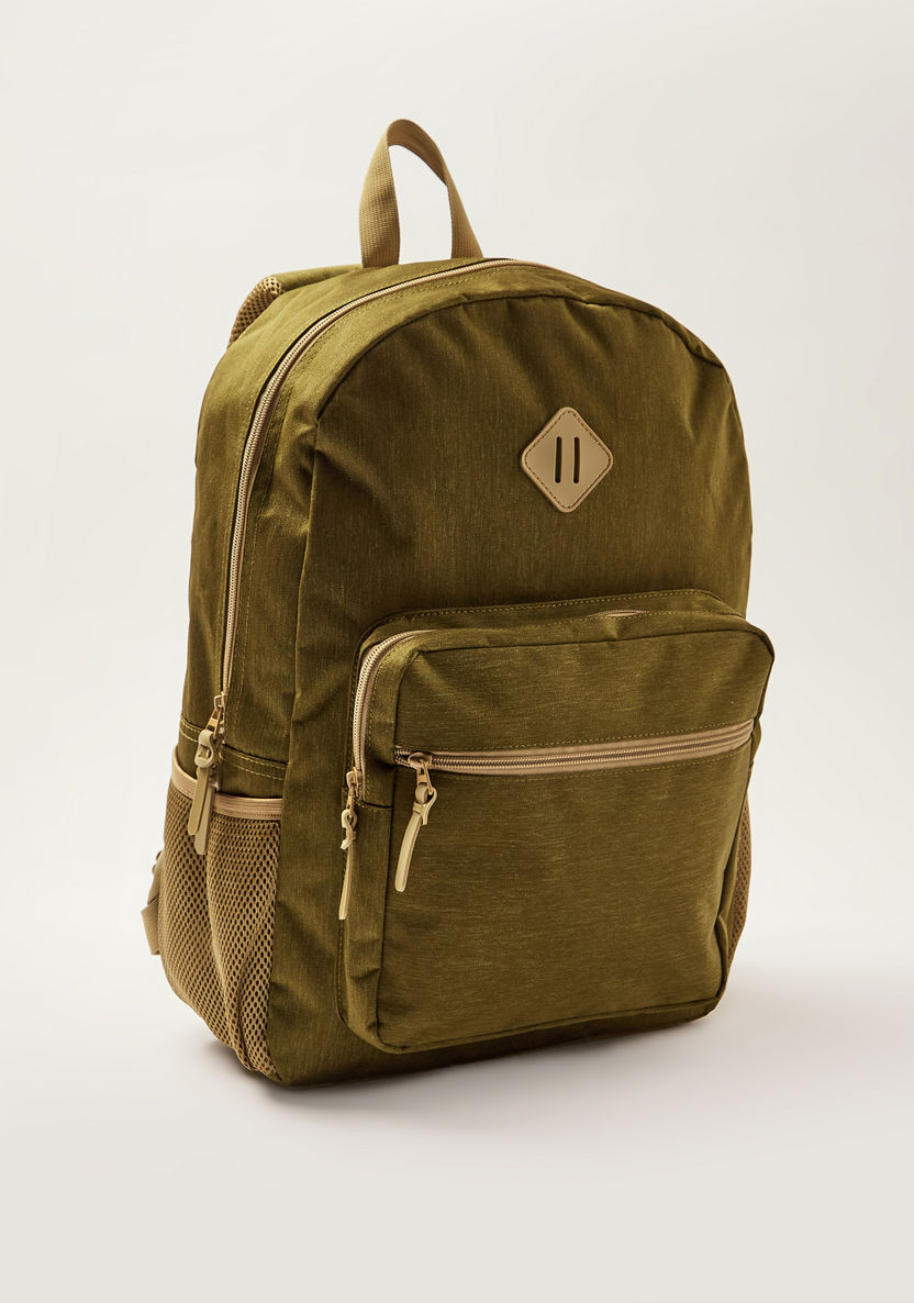 Juniors Solid Backpack with Adjustable Shoulder Straps - 18 inches-Backpacks-image-1