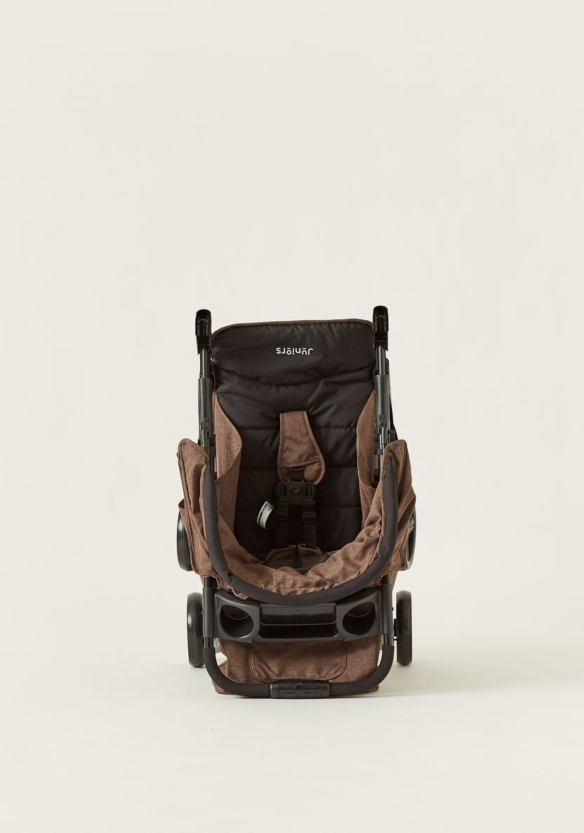 Juniors Bailey Deluxe Brown Baby Stroller with One-hand Fold Feature (Upto 3 years)-Strollers-image-7