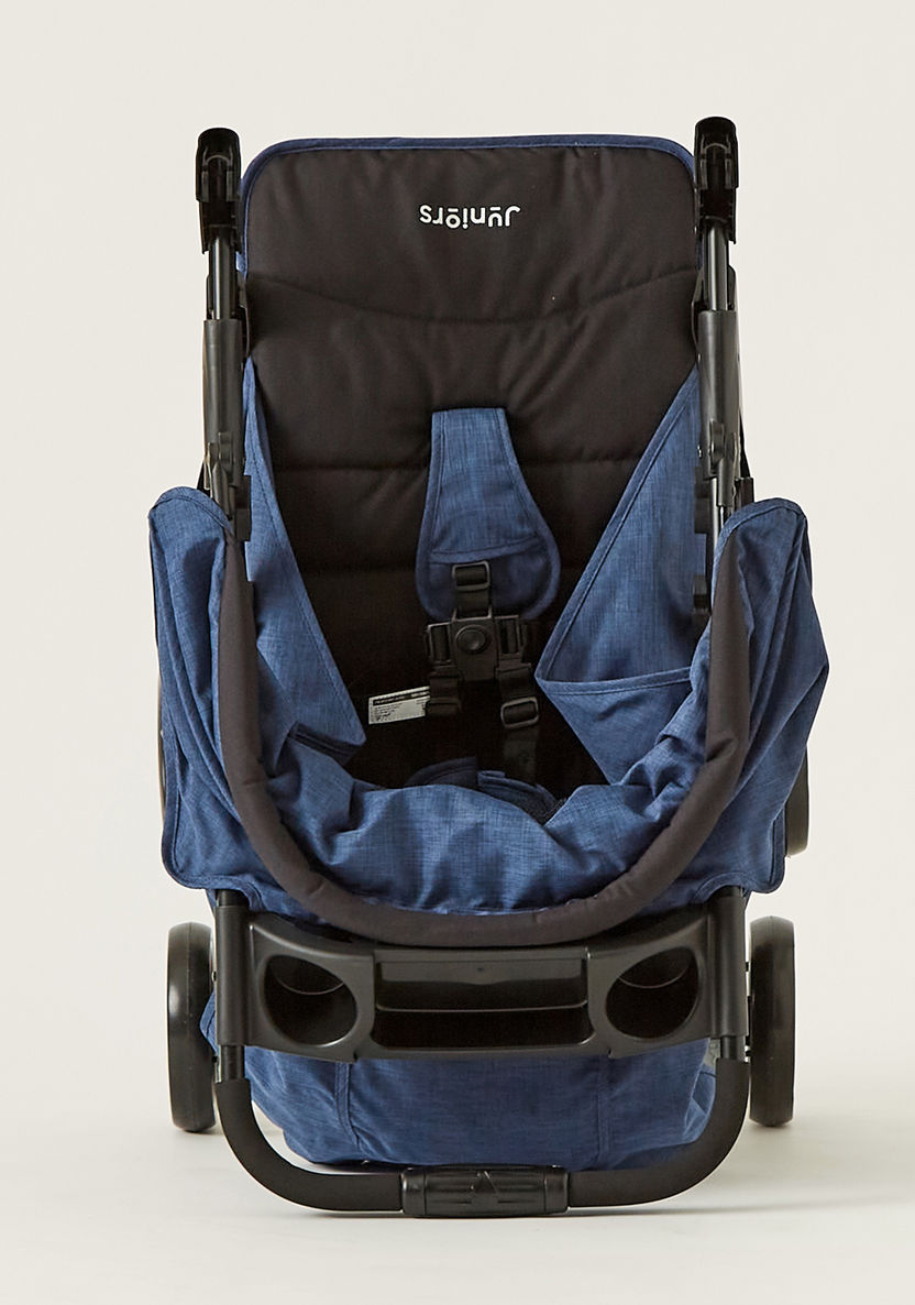 Juniors Bailey Deluxe Blue Baby Stroller with One-hand Fold Feature (Upto 3 years)-Strollers-image-10
