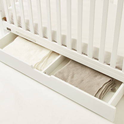 Giggles Nero 3 in 1 Crib with Changing Table and Storage - White (Upto 5 years)-Baby Cribs-image-11