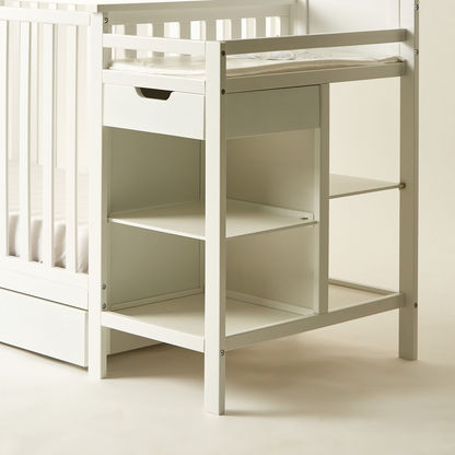 Giggles Nero 3 in 1 Crib with Changing Table and Storage - White (Upto 5 years)-Baby Cribs-image-12