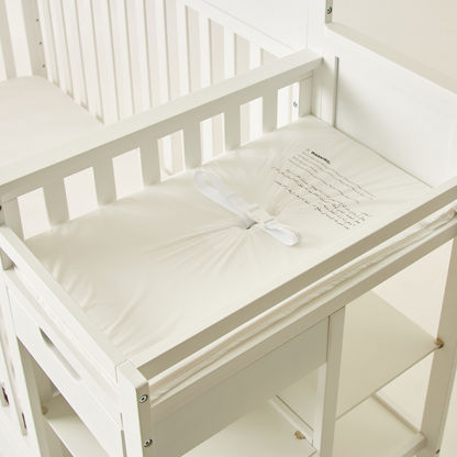 Giggles Nero 3 in 1 Crib with Changing Table and Storage - White (Upto 5 years)-Baby Cribs-image-2