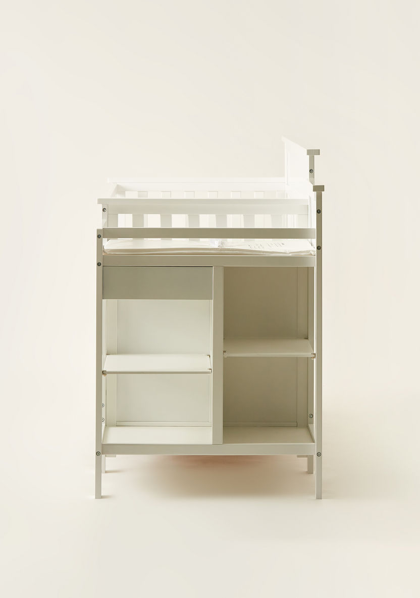 Giggles Nero 3 in 1 Crib with Changing Table and Storage - White (Upto 5 years)-Baby Cribs-image-4