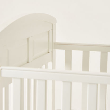 Juniors Spencer Wooden Crib with Three Adjustable Heights - White (Upto 3 years)-Baby Cribs-image-7