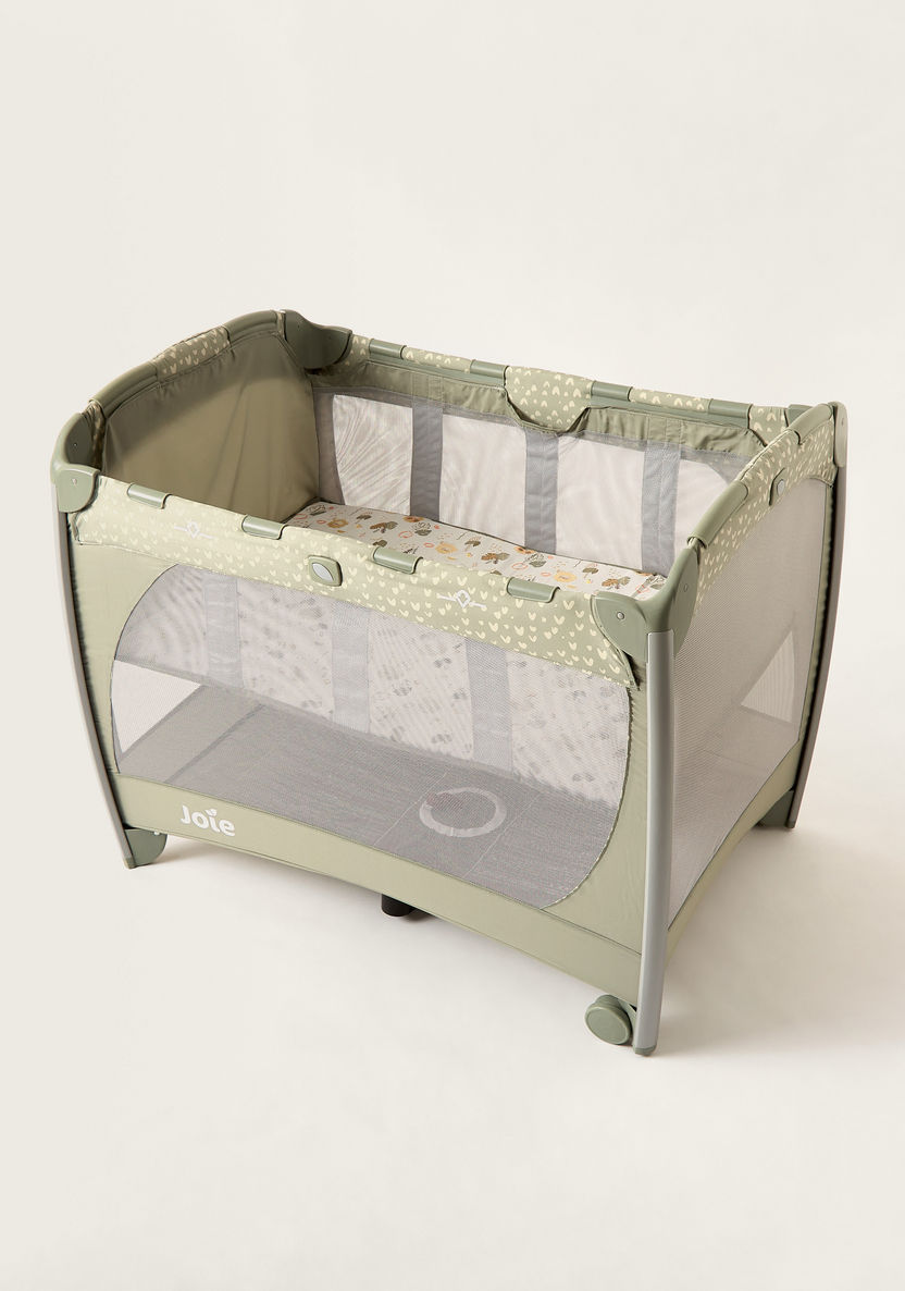 Joie Excursion Change and Bounce Beige 3-piece playard Travel Cot Set with Bassinet (Upto 3 years)-Travel Cots-image-10
