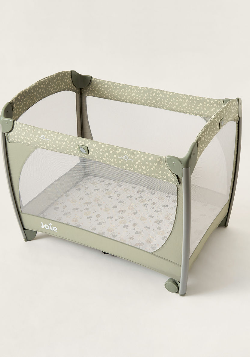 Joie Excursion Change and Bounce Beige 3-piece playard Travel Cot Set with Bassinet (Upto 3 years)-Travel Cots-image-12