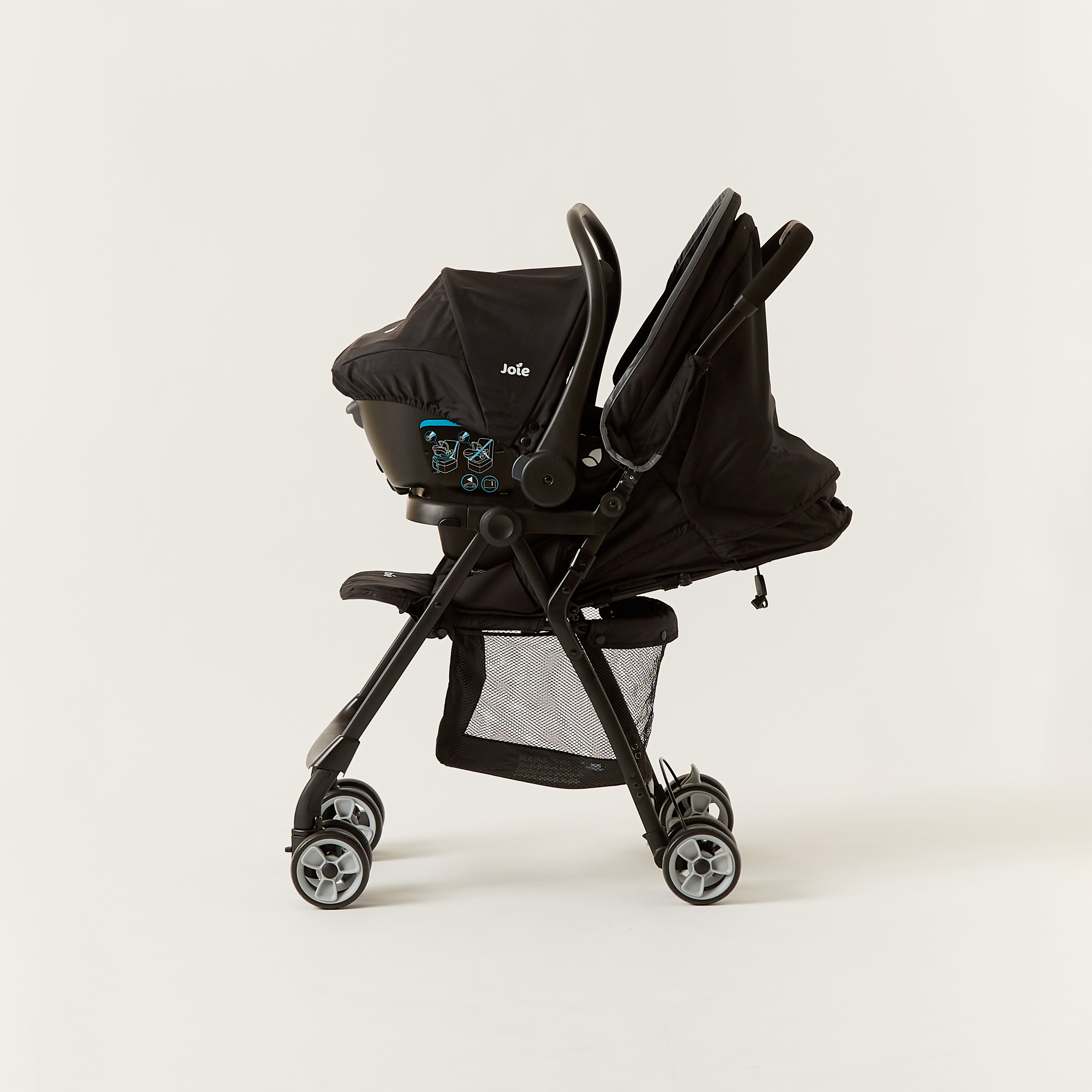 Joie juva travel system folded on sale