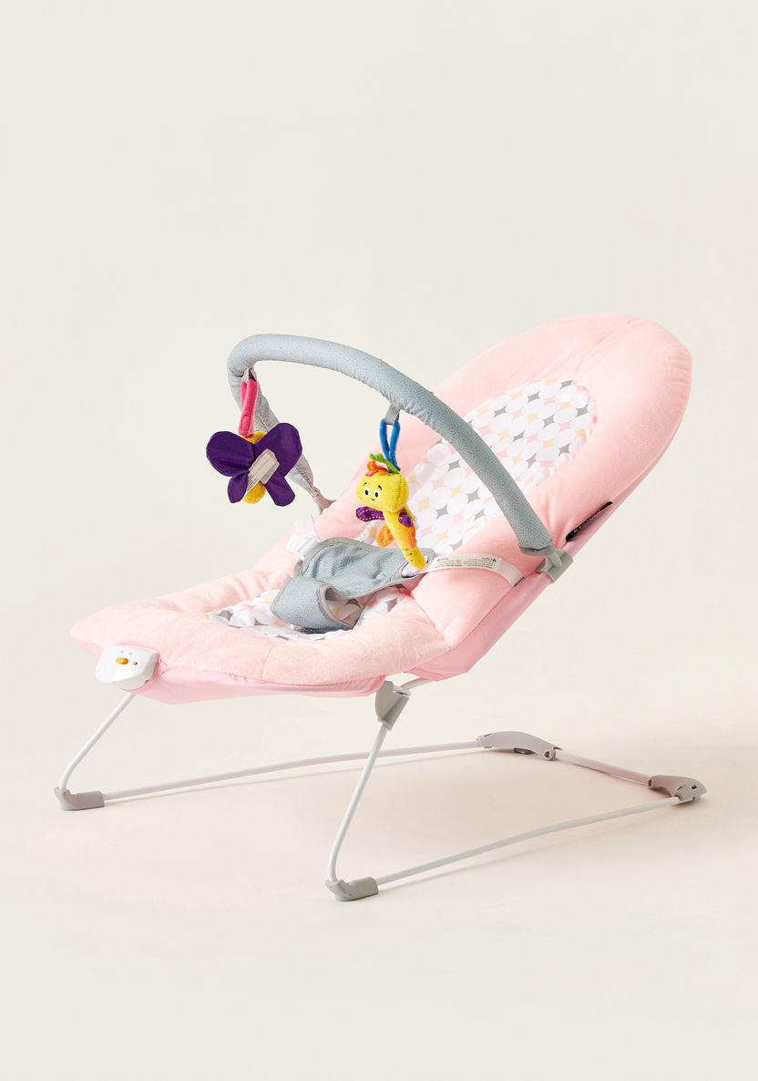 Juniors Plum Baby Bouncer with Plush Toys-Infant Activity-image-1