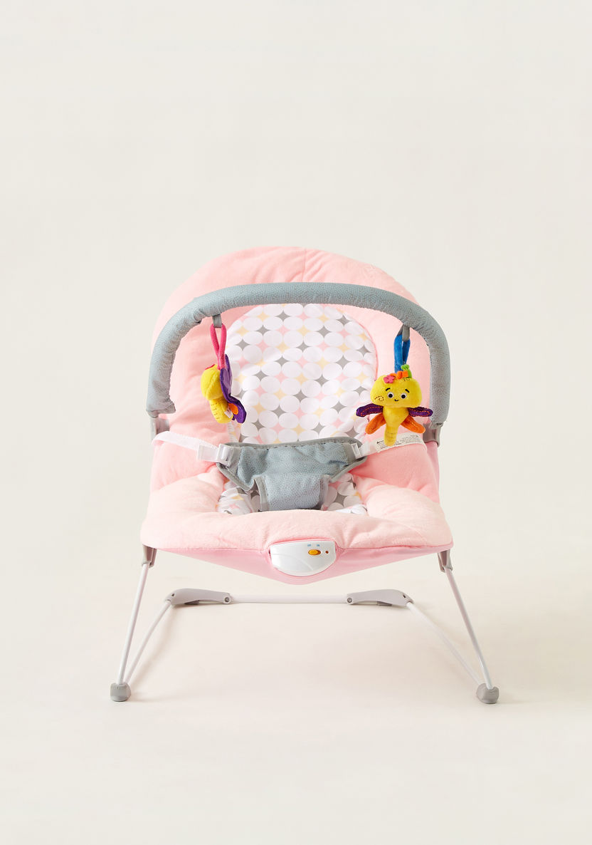 Juniors Plum Baby Bouncer with Plush Toys-Infant Activity-image-2