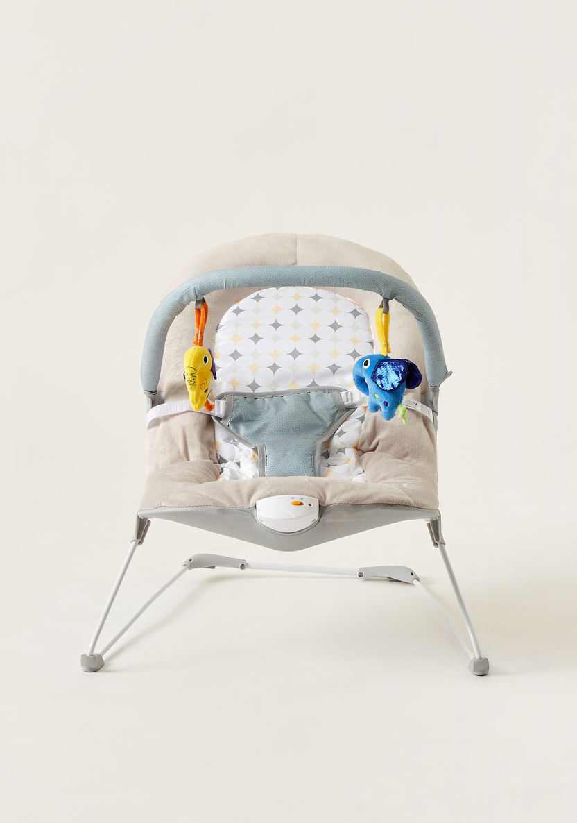 Juniors Plum Baby Bouncer with Toy Bar-Infant Activity-image-2