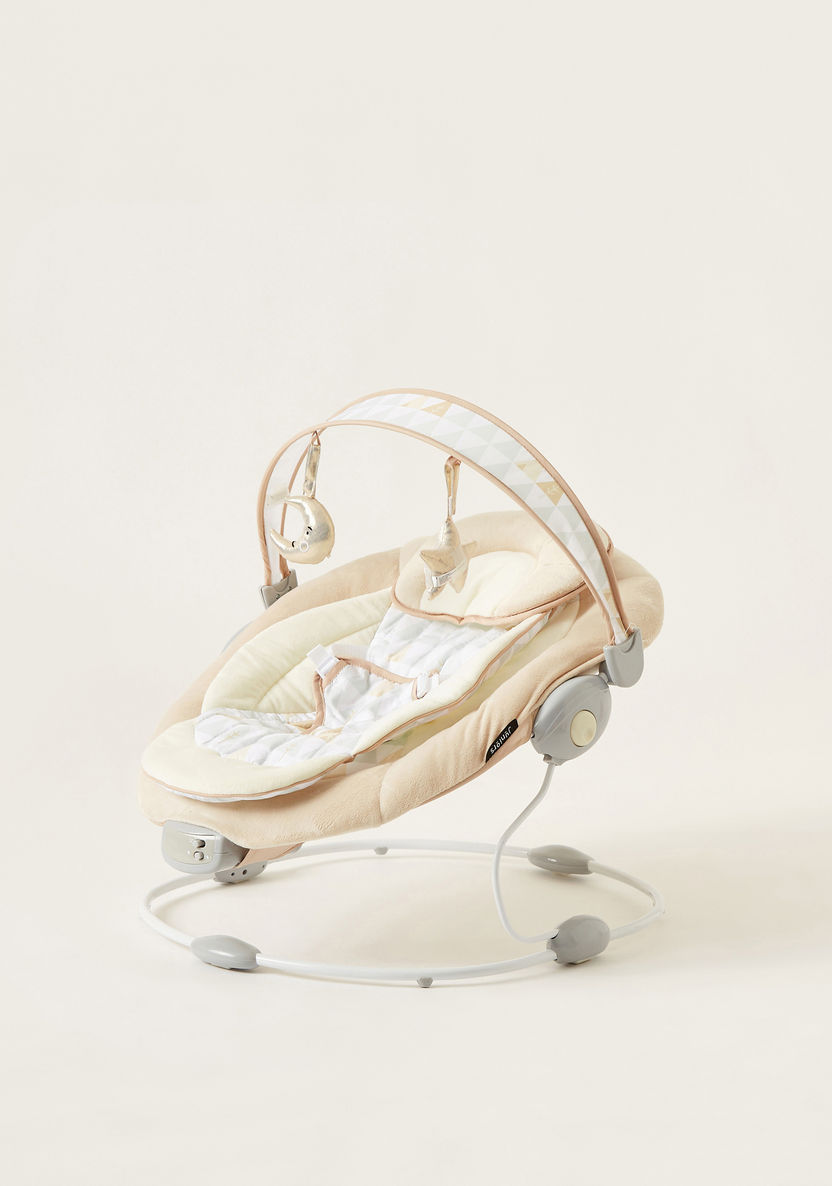 Juniors Printed Apricot Bouncer-Infant Activity-image-1