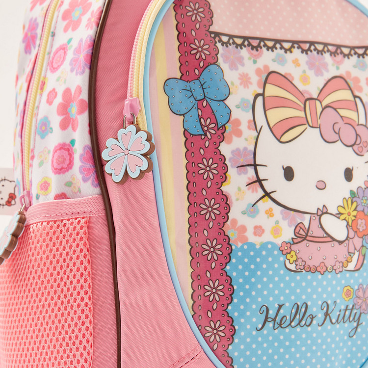 Sanrio Hello Kitty Print Backpack with Adjustable Shoulder Straps - 14 inches