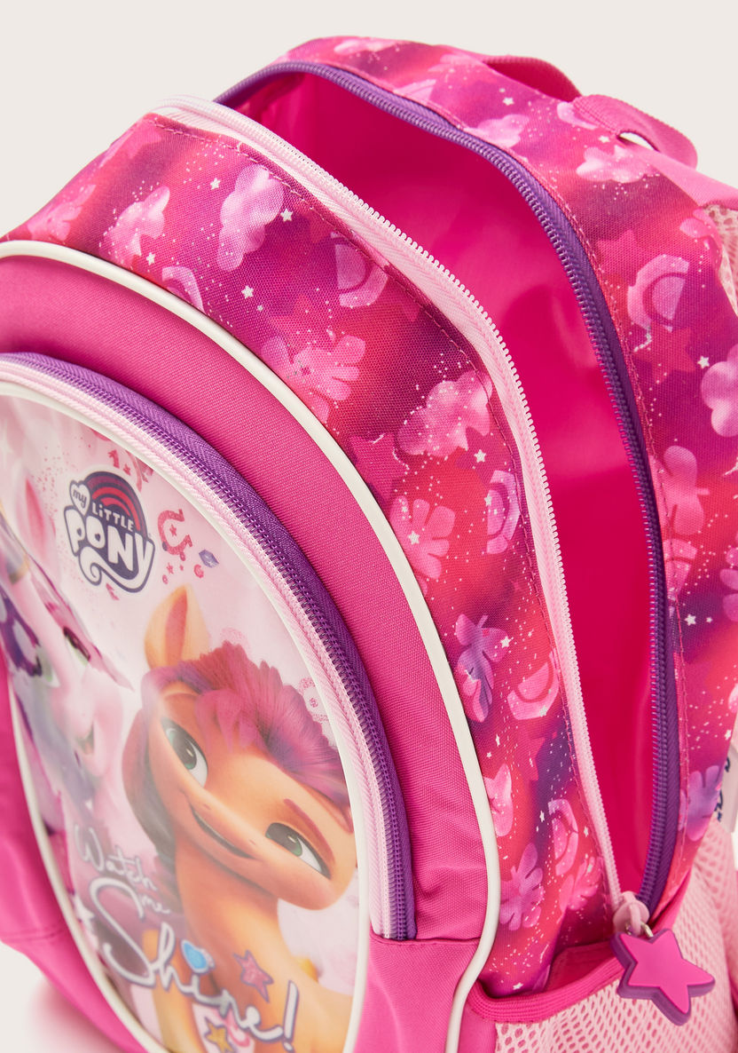 My Little Pony Printed Backpack with Adjustable Shoulder Straps - 14 inches-Backpacks-image-4