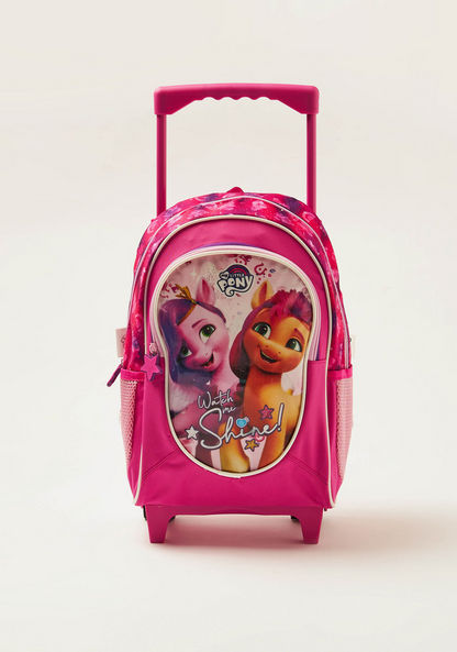 My Little Pony Printed Trolley Backpack with Zip Closure - 14 inches