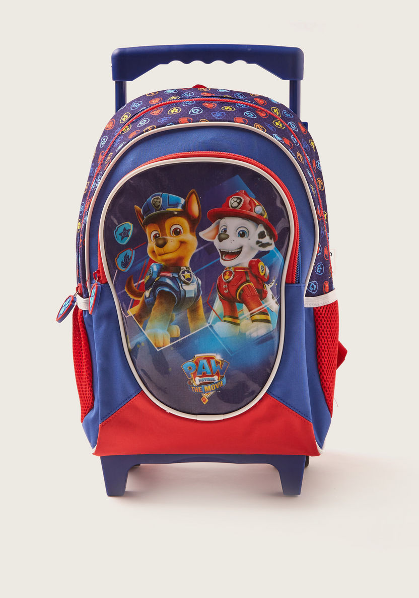 Paw Patrol Printed Trolley Backpack with Retractable Handle - 14 inches-Trolleys-image-0