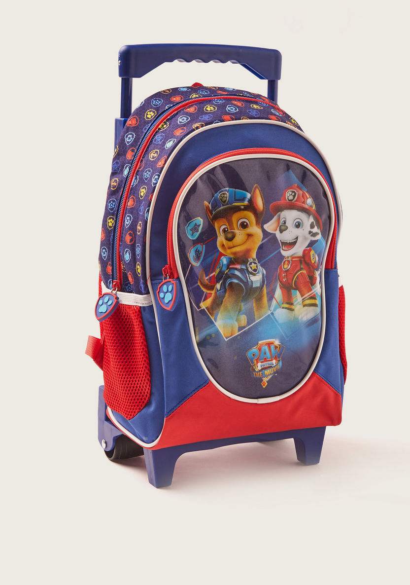 Paw Patrol Printed Trolley Backpack with Retractable Handle - 14 inches-Trolleys-image-1