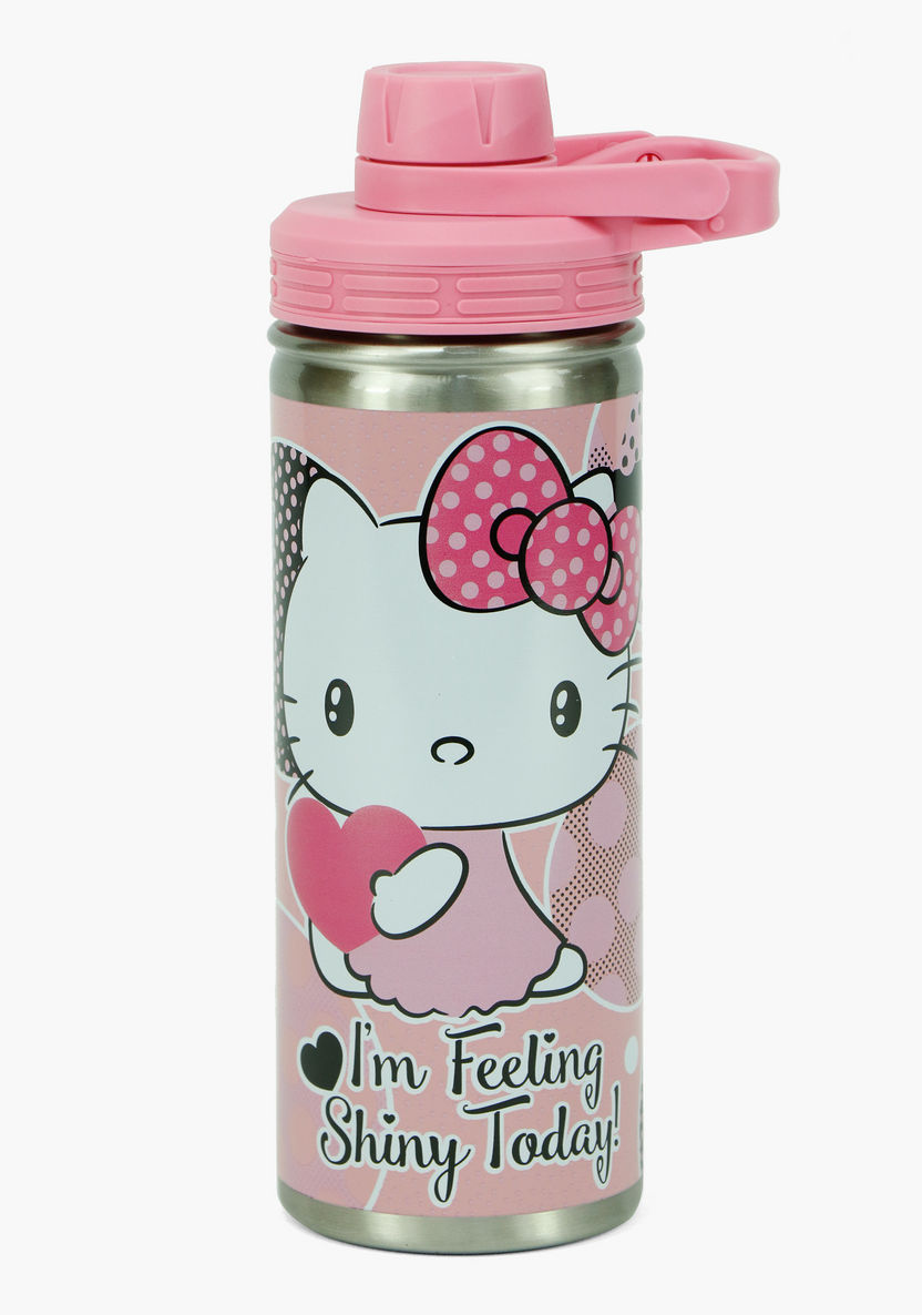Sanrio Hello Kitty Print Stainless Steel Water Bottle - 620 ml-Water Bottles-image-0