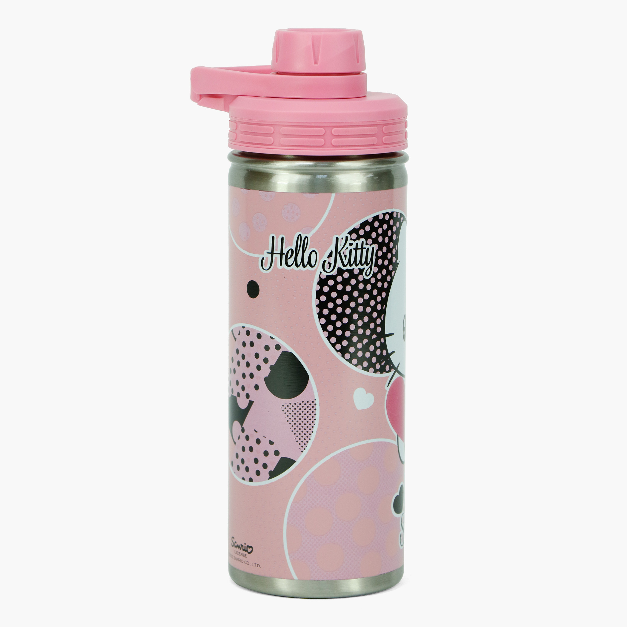 Sanrio Hello Kitty Print Stainless Steel Water Bottle - 620 ml-school-waterbottles-image-2