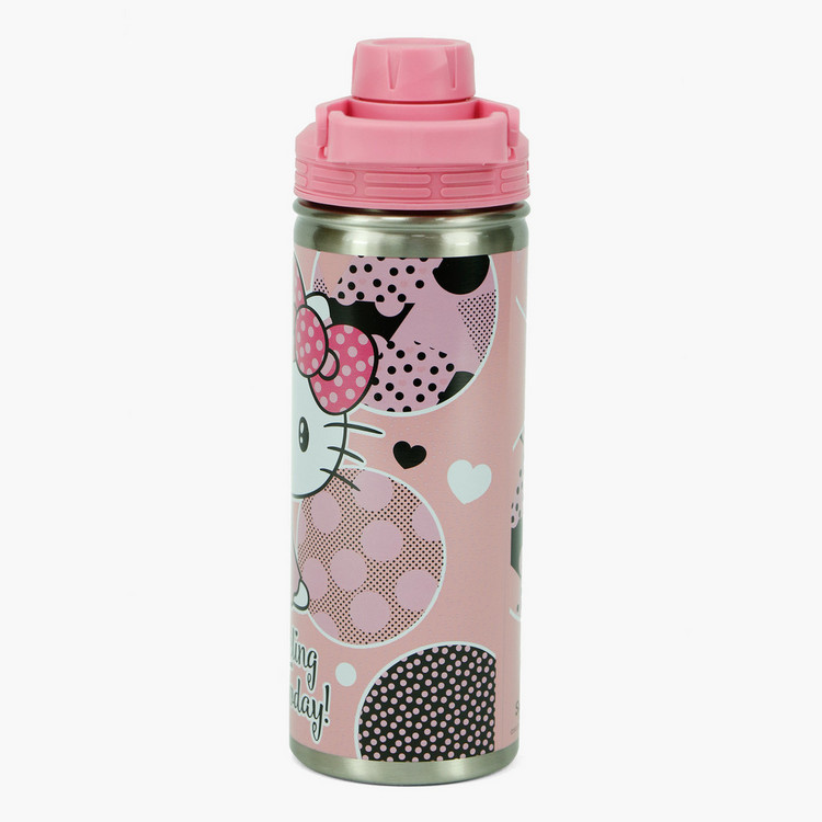 Sanrio Hello Kitty Print Stainless Steel Water Bottle - 620 ml